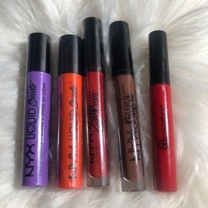 💄x 4NYX liquid lipsticks bundle !NEW & bh gloss💄